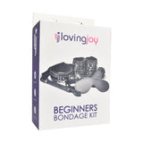 Kit de bondage para principiantes de Loving Joy, negro (8 piezas)