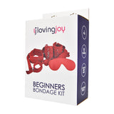 Kit de bondage para principiantes de Loving Joy, rojo (8 piezas)