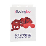 Kit de bondage para principiantes de Loving Joy, rojo (8 piezas)