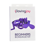 Kit de bondage para principiantes de Loving Joy, morado (8 piezas)