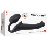 Strap-on-Me Semi-Realistic Bendable Strap-On Black Medium