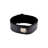 Bound to Please Furry Collar with Leash Black