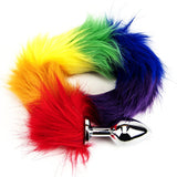 Furry Fantasy Rainbow Tail Butt Plug