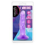 Beginners Suction Cup Dildo 5 Inch Purple