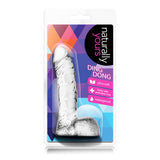 Clear Realistic Dildo with Balls 5.5 Inch