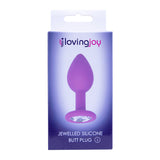 Plug Anal de Silicona Joya Loving Joy Púrpura -Pequeño